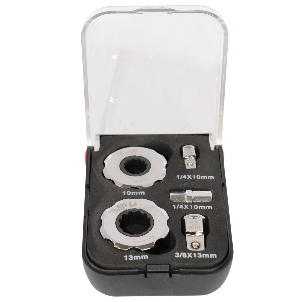 BIT SET - METRIC/SAE FINGER TIP RATCHET/SOCKET - 5PC SET