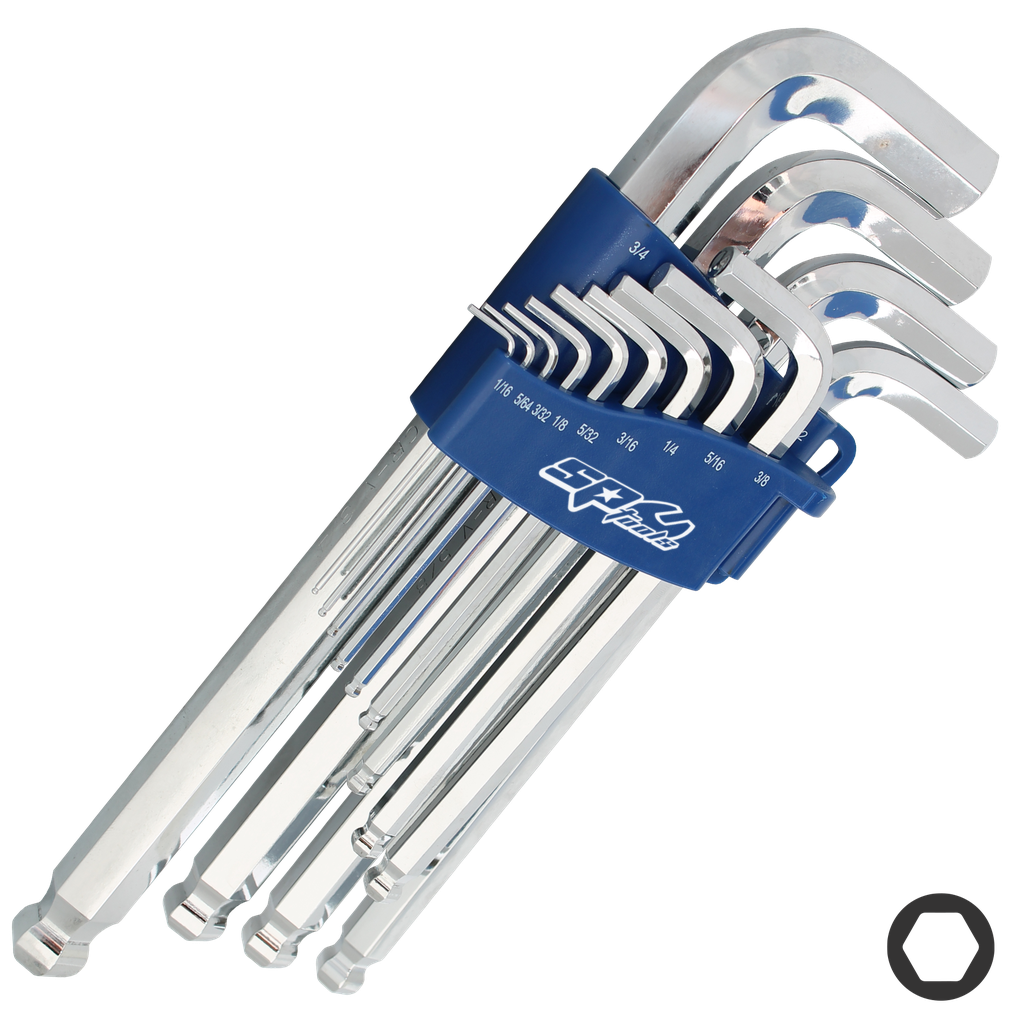 [SP34527] KEY SET - SAE HEX JUMBO 1/16"-3/4" - 13PC
