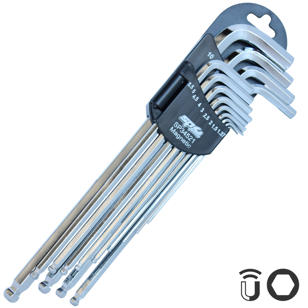 [SP34521] KEY SET - METRIC HEX MAGNETIC BALL DRIVE 13PC