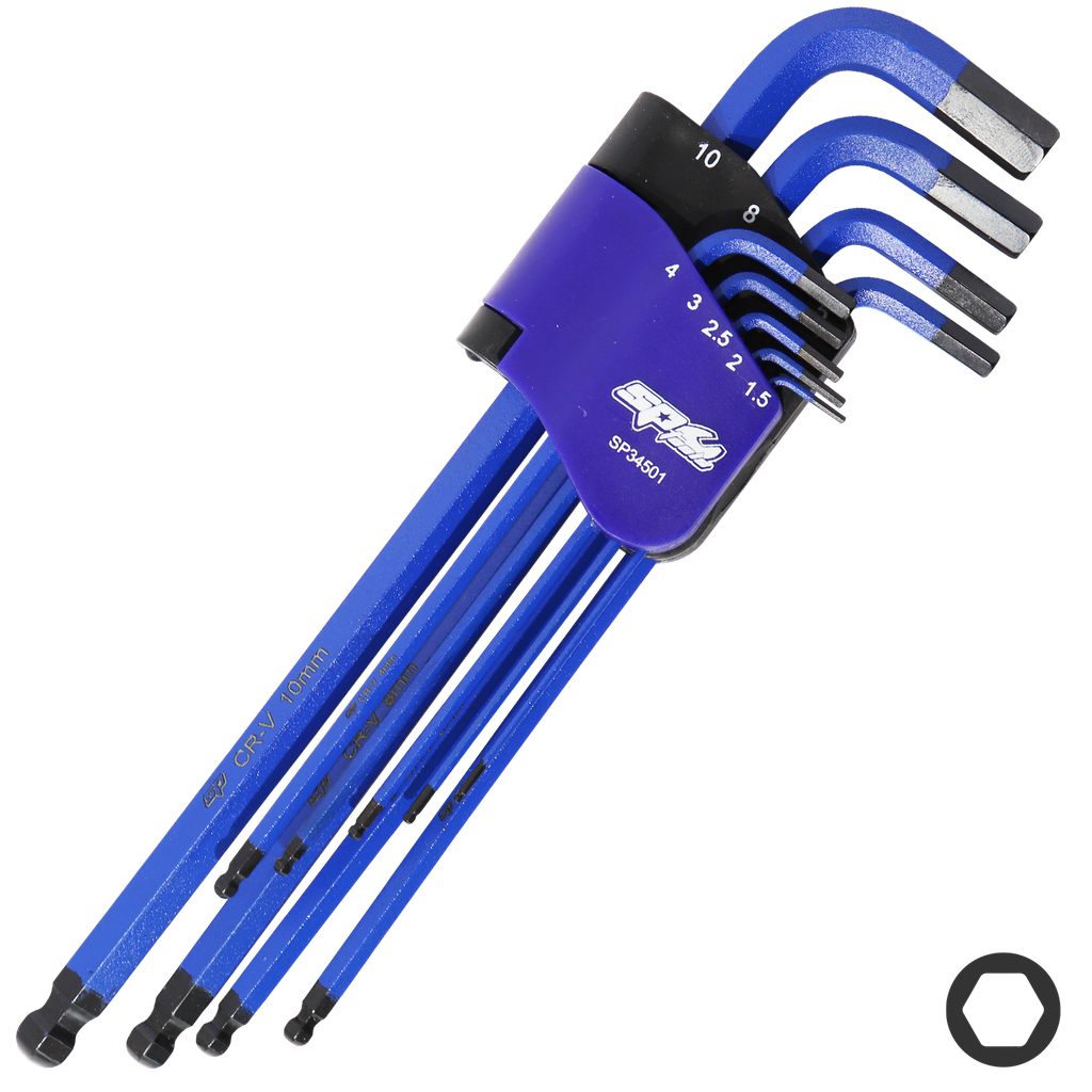[SP34501] KEY SET - METRIC HEX BALL DRIVE 9PC