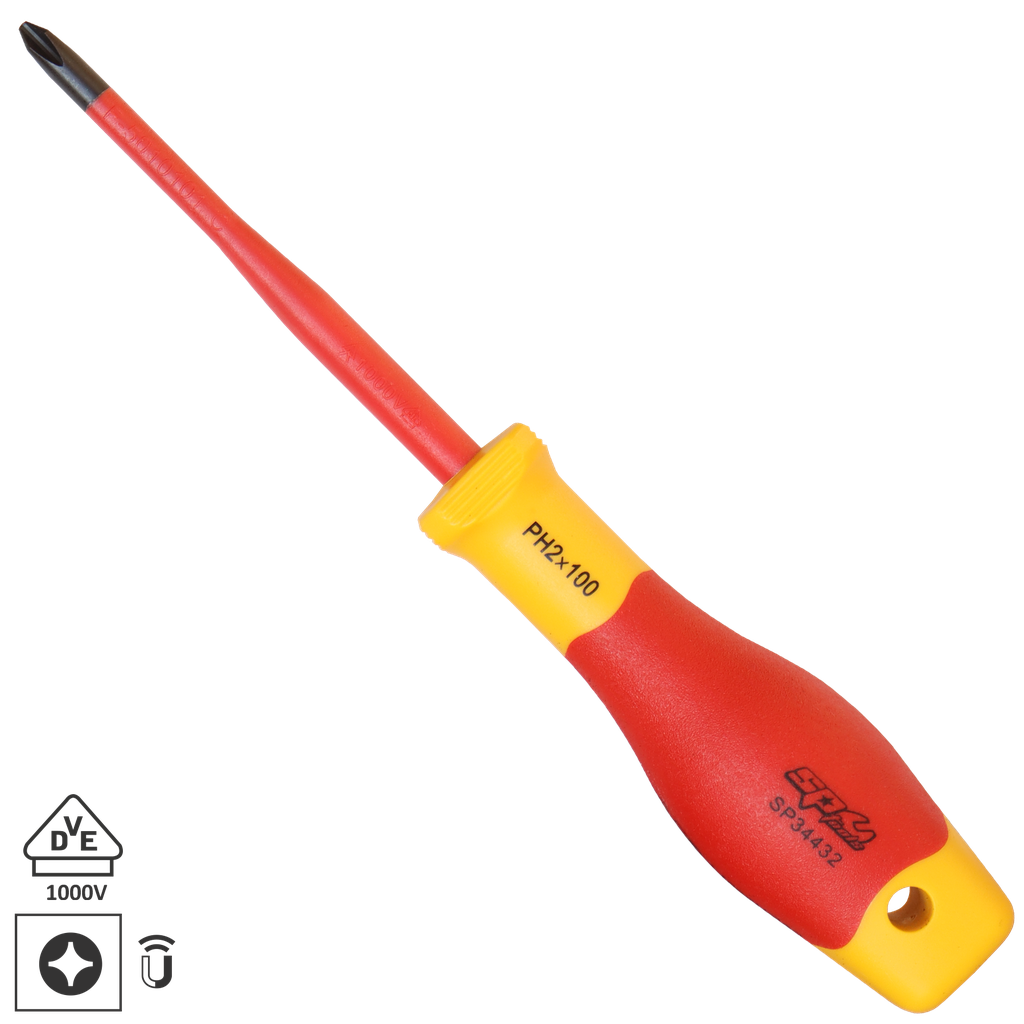 SCREWDRIVER - PHILLIPS VDE INSULATED 2 X 100MM