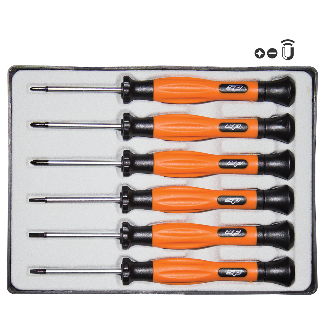 [SP34005] SCREWDRIVER SET - SLOTTED/PHILLIPS MINI PRECISION - 6PC SET