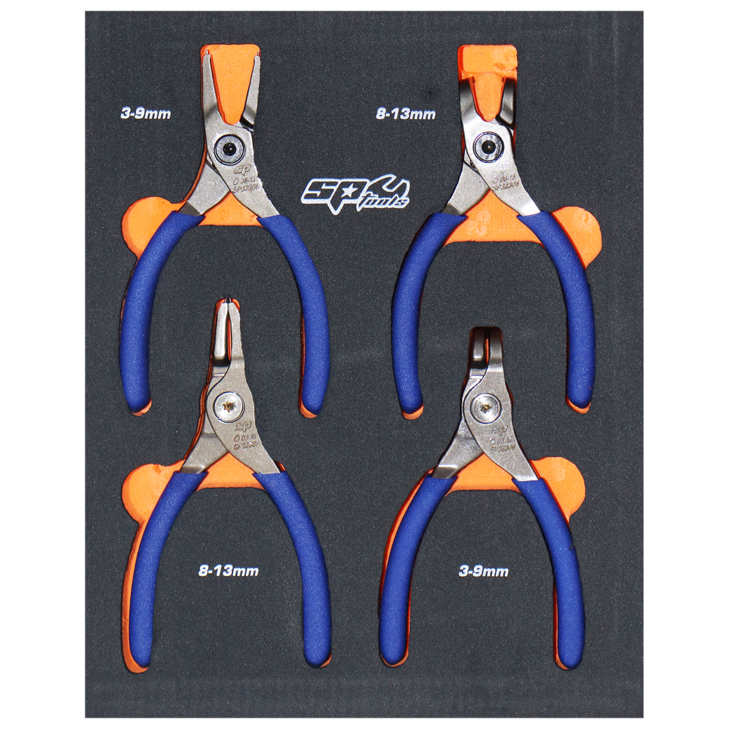 PLIERS & CUTTERS - CIRCLIP 4PC SET - 1.3MM TIPS
