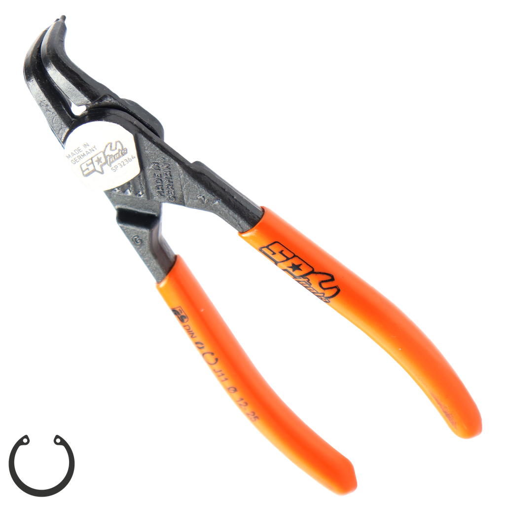 PLIERS & CUTTERS - HD CIRCLIP INTERNAL BENT (10-25MM) PRECISION 135MM