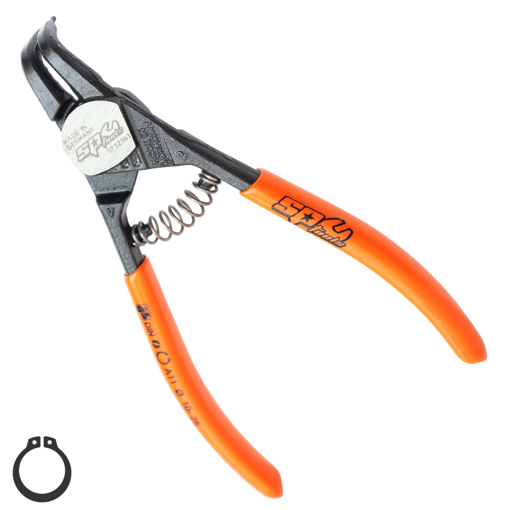 PLIERS & CUTTERS - HD CIRCLIP EXTERNAL BENT  (10-25MM) PRECISION 125MM