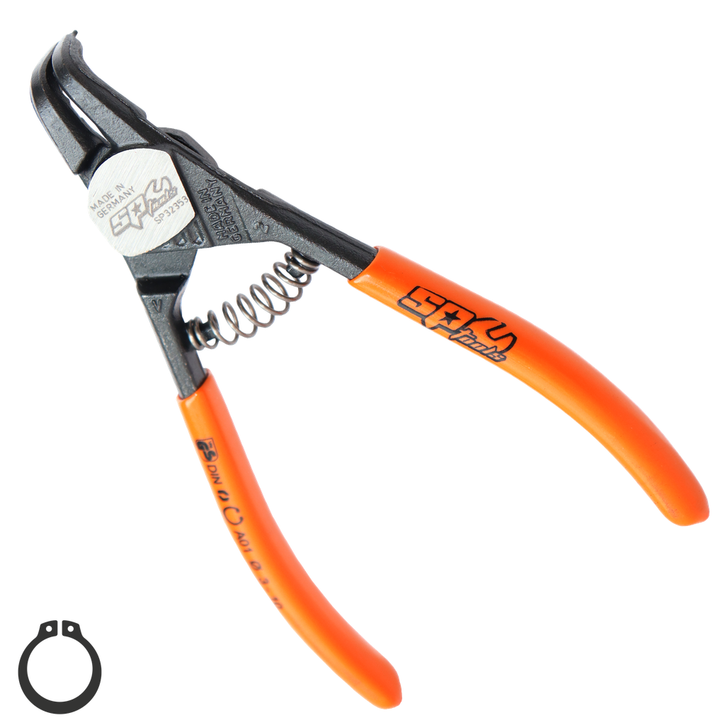 PLIERS & CUTTERS - HD CIRCLIP EXTERNAL BENT  (3-10MM) PRECISION 125MM