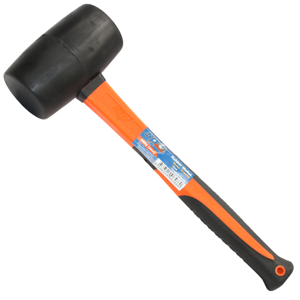 STRIKING TOOLS - HAMMER RUBBER MALLET BLACK - 680G/24OZ/1.5LBS