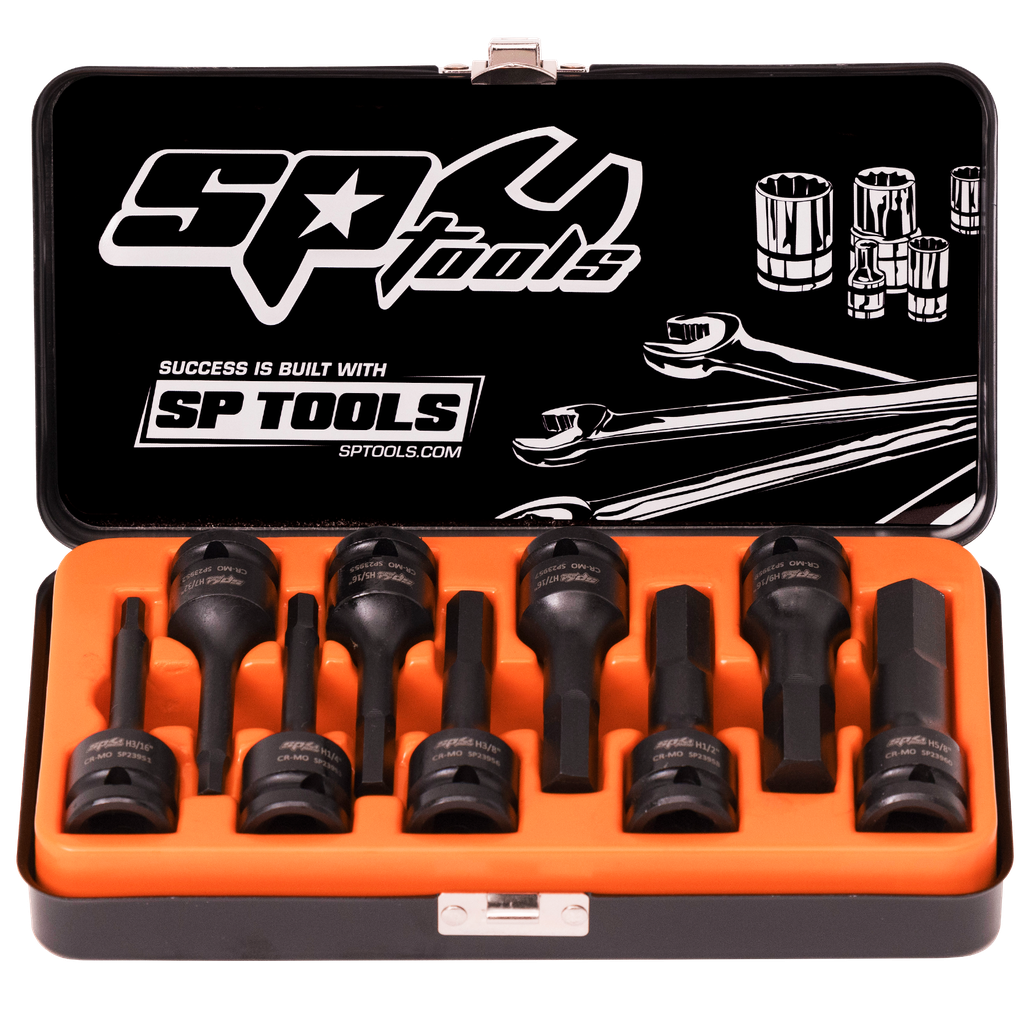 [SP20375] SOCKET SET IMPACT 1/2DR INHEX 9PC SAE