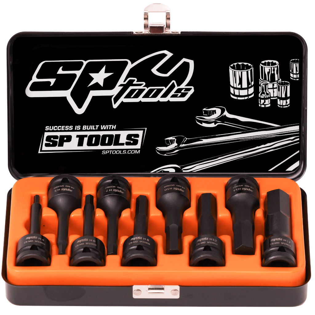 [SP20370] SOCKET SET IMPACT 1/2DR INHEX 9PC METRIC