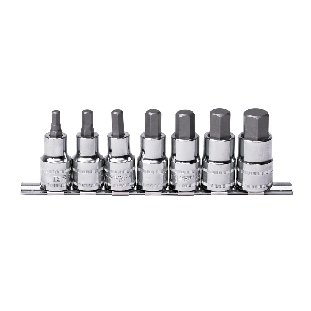 [SP20561] SOCKET RAIL SET 1/2"DR 7PC METRIC INHEX