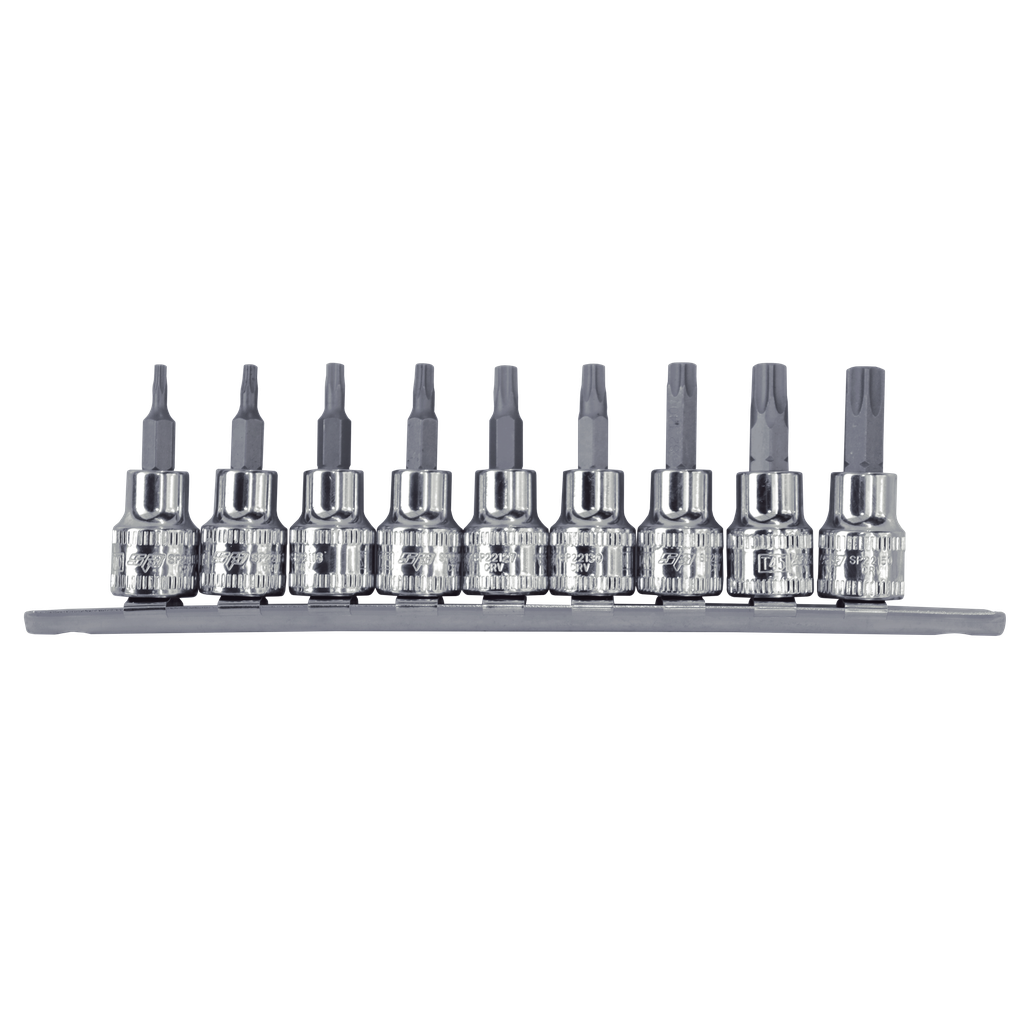 SOCKET RAIL 3/8DR TORX 9PC  - L 48MM