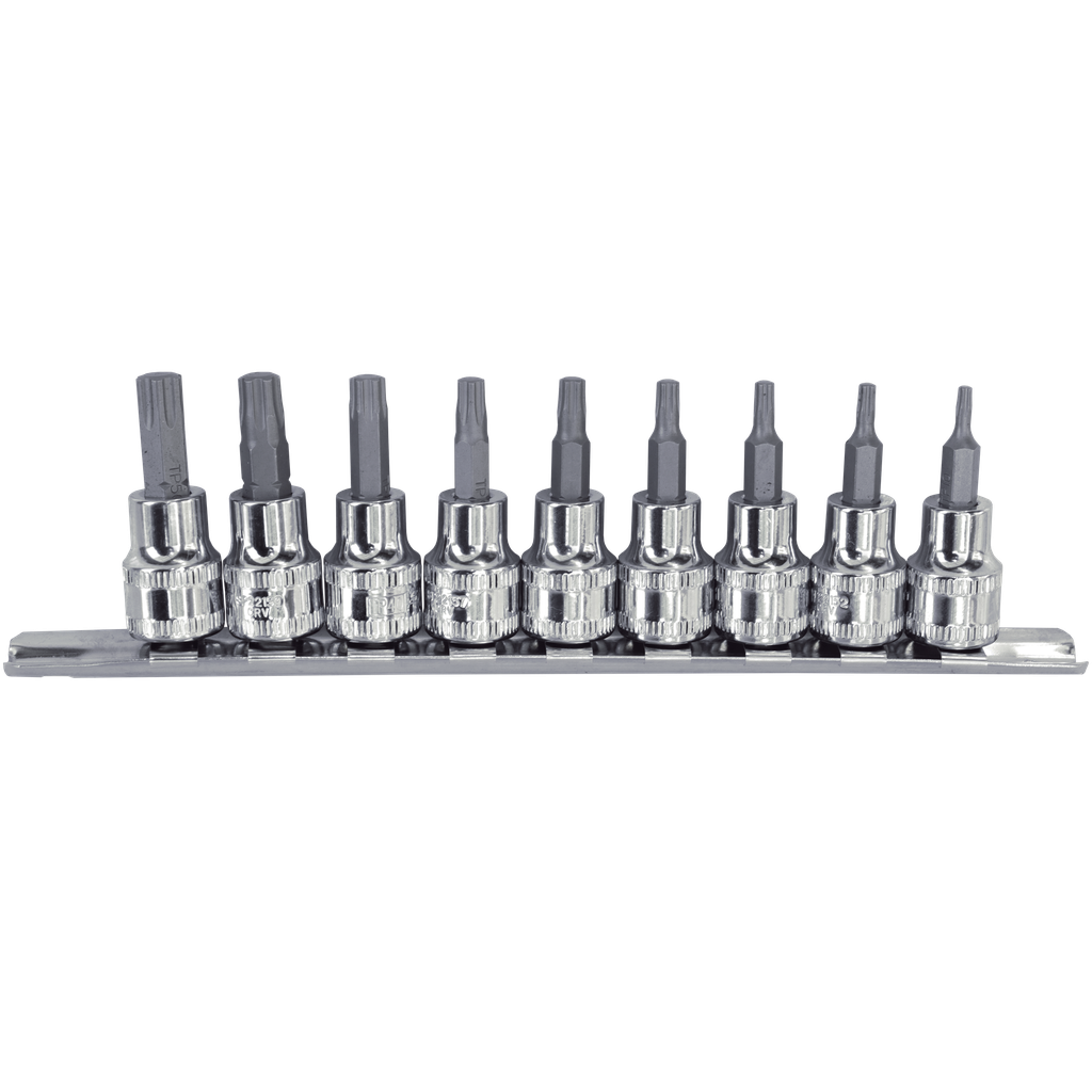SOCKET RAIL 3/8DR TORX PLUS 9PC  - L 48MM