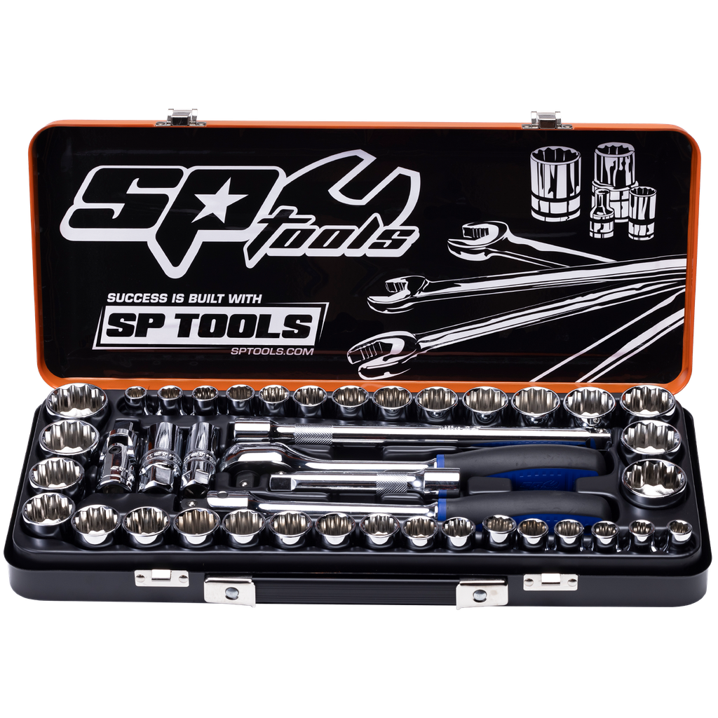 SOCKET SET - 1/2DR 12PT 41PC METRIC/SAE