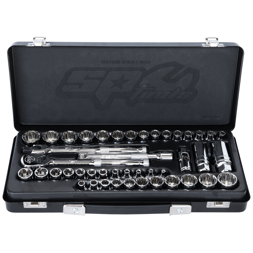 [SP20200X] SOCKET SET - 3/8DR 12PT 44PC METRIC/SAE/E-TORX