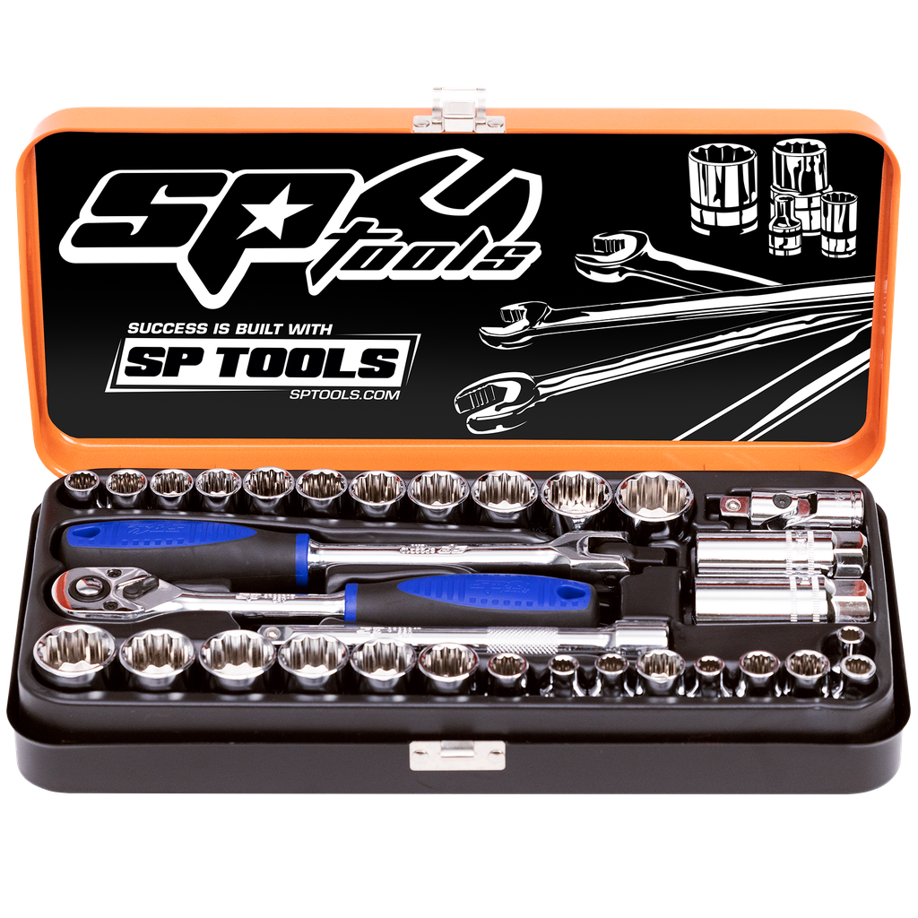 [SP20200] SOCKET SET - 3/8DR 12PT 32PC METRIC/SAE