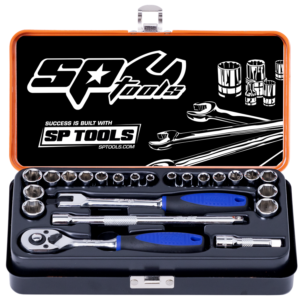 SOCKET SET - 1/4DR 6PT 23PC METRIC/SAE