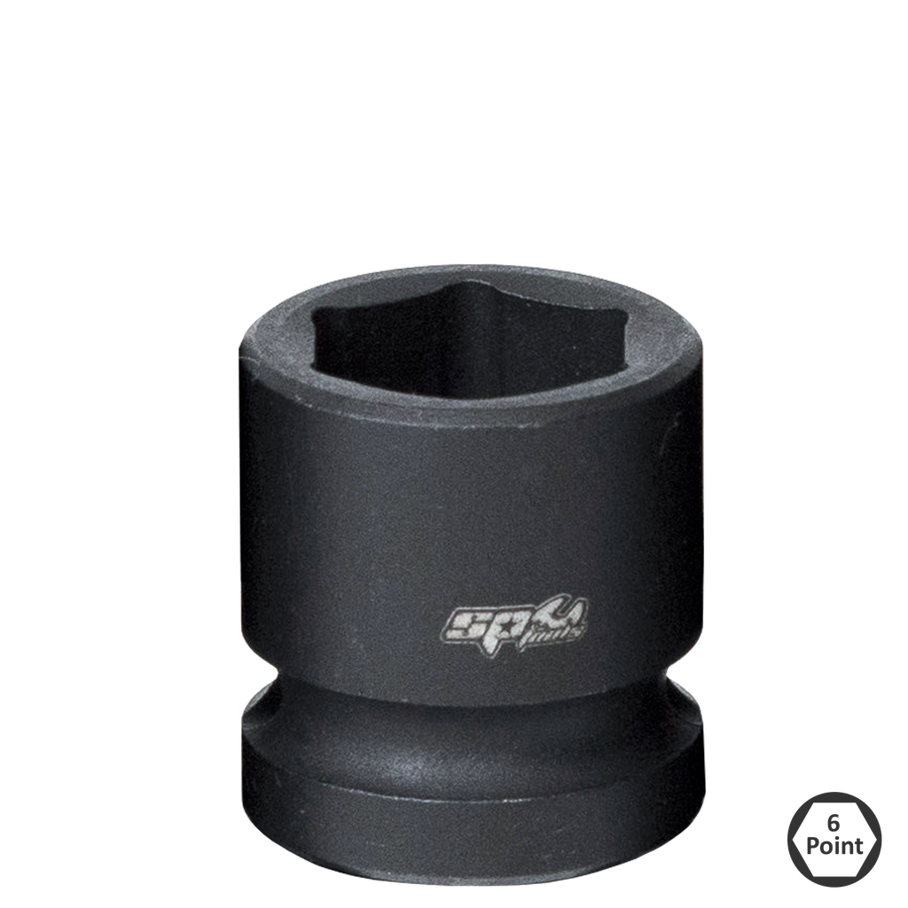 SOCKET IMPACT STUBBY METRIC  1/2"DR 6PT 24MM
