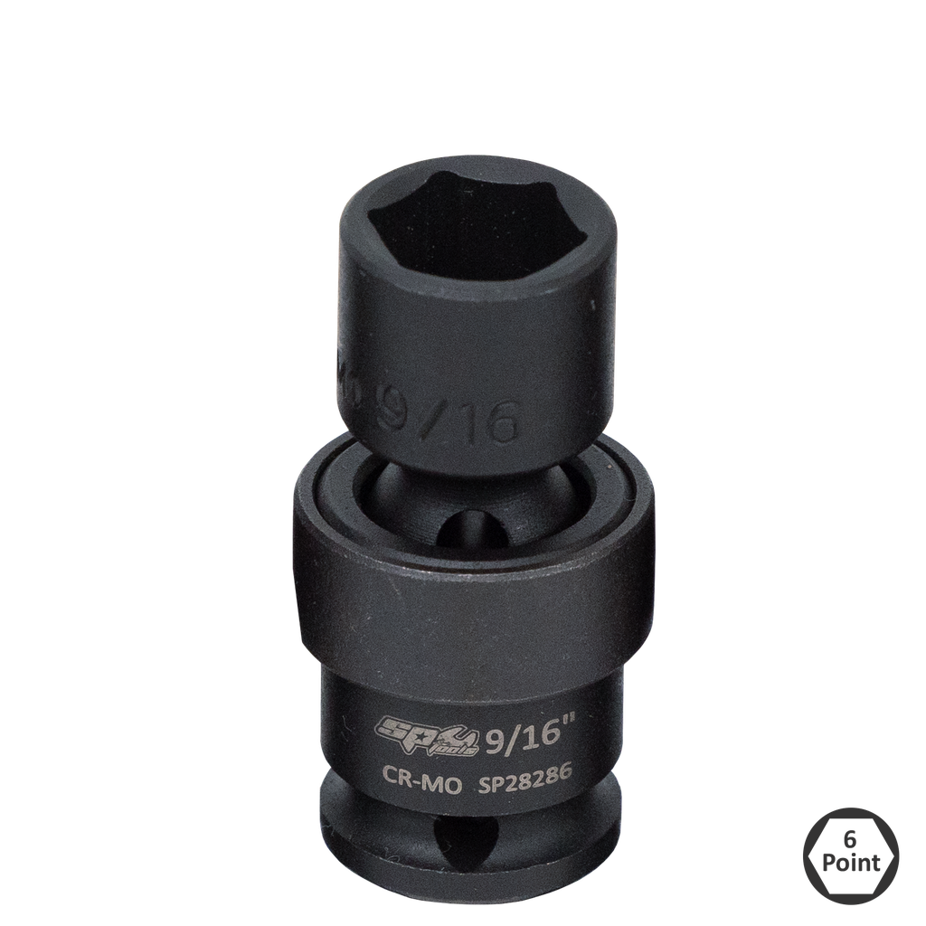SOCKET IMPACT SWIVEL 3/8DR 6PT 5/8"