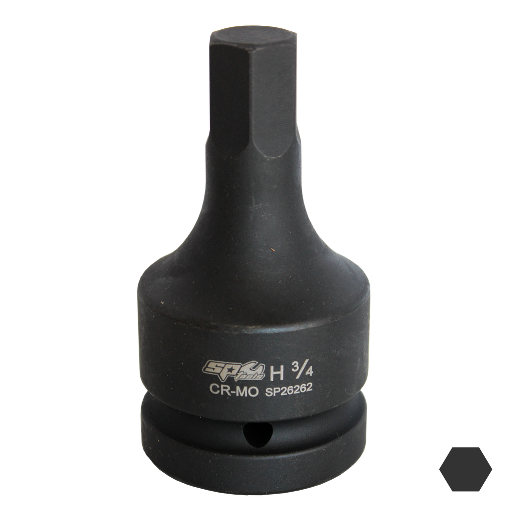 SOCKET IMPACT 1"DR INHEX SAE 7/8"