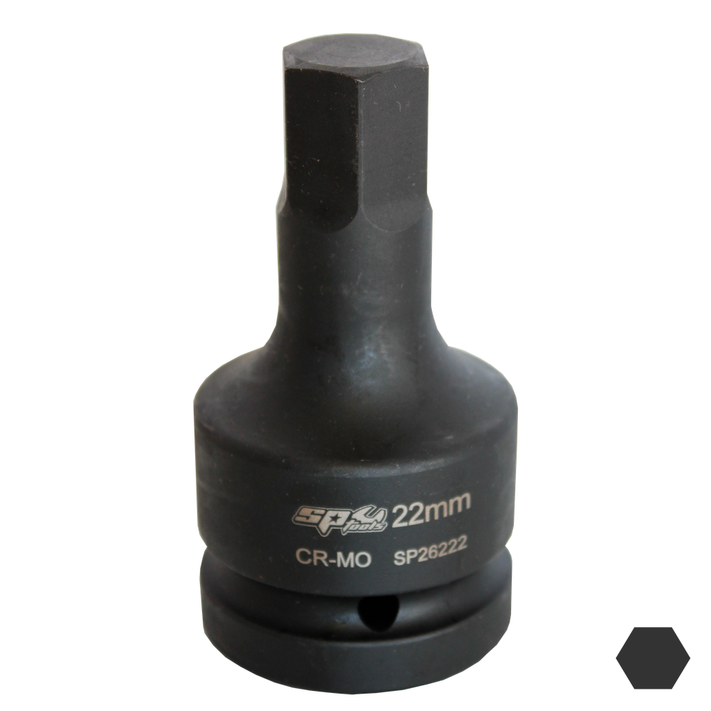 SOCKET IMPACT 1"DR INHEX METRIC 27MM