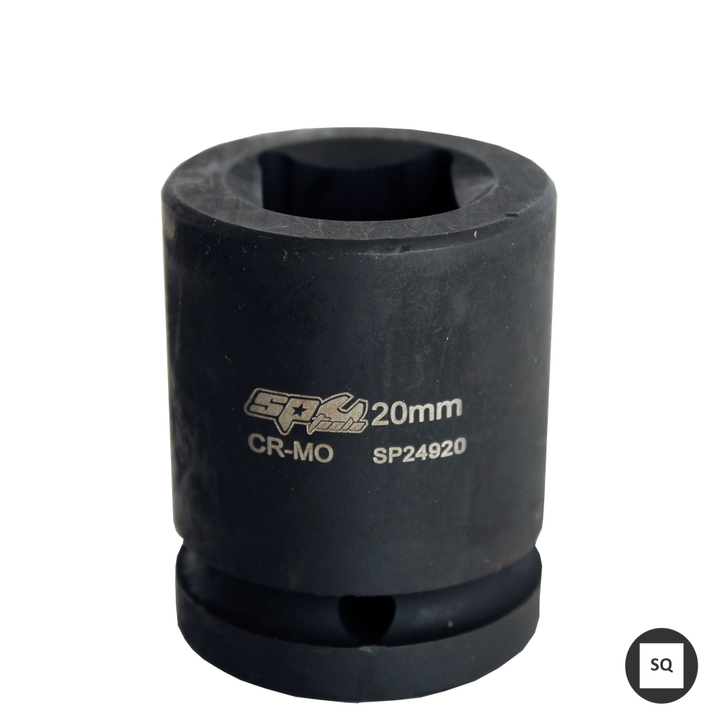 SOCKET IMPACT 3/4"DR DOUBLE SQ METRIC 19MM