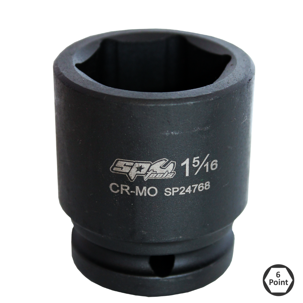 SOCKET IMPACT 3/4"DR 6PT SAE 11/16"