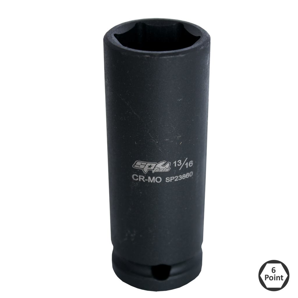 SOCKET IMPACT 1/2" DR 6PT DEEP SAE 5/8"