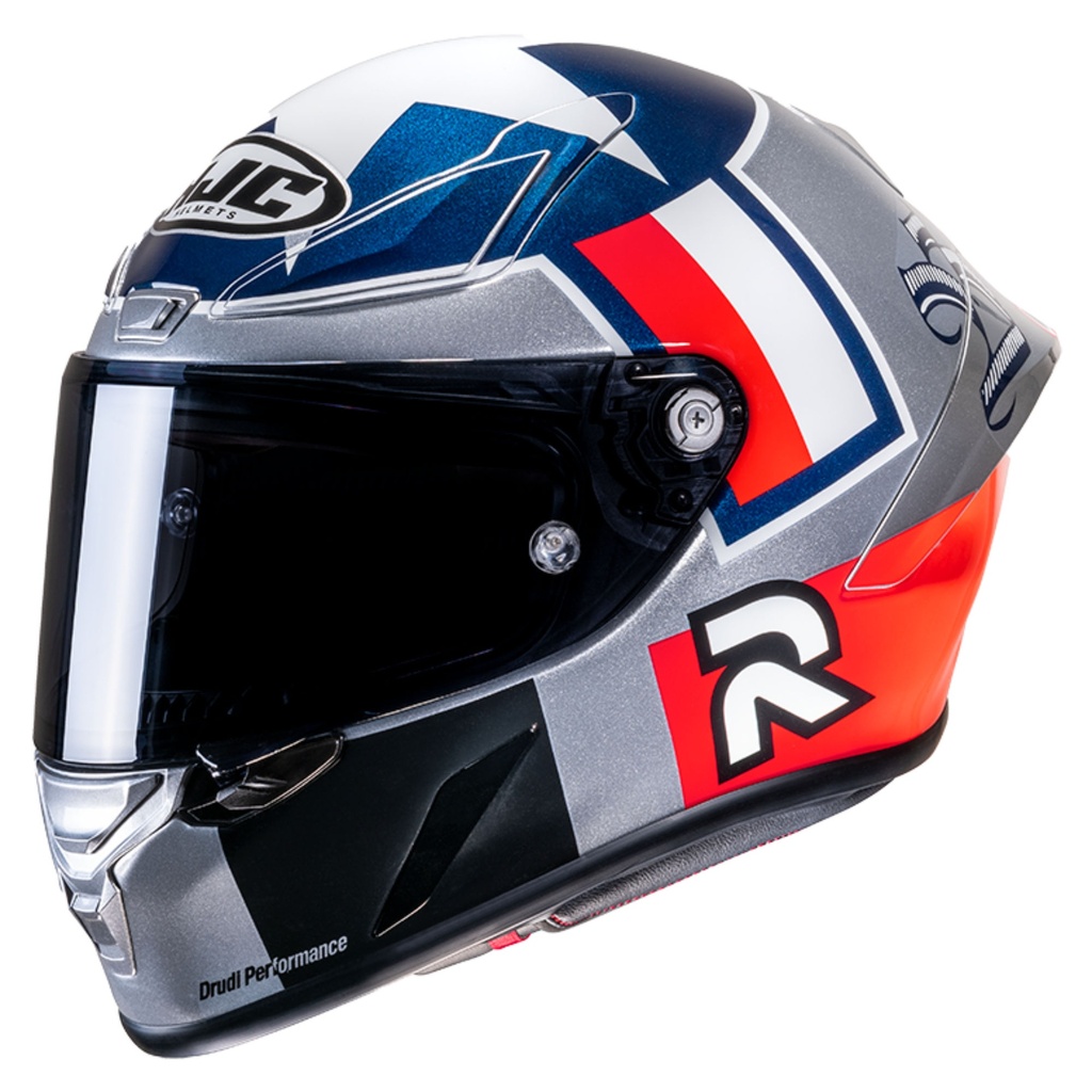 HJC RPHA 1 Ben Spies Silverstar Replica Motorcycle Helmet