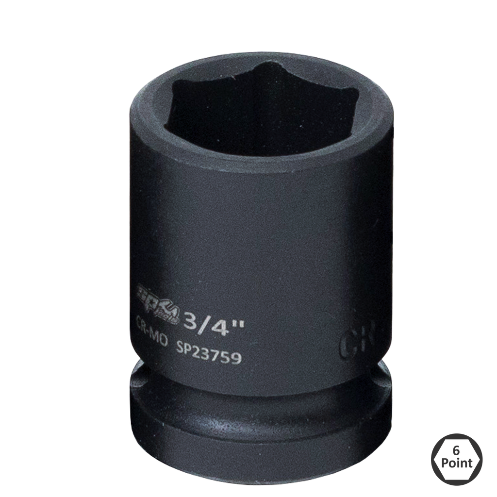 SOCKET IMPACT 1/2"DR 6PT SAE 1-3/8"