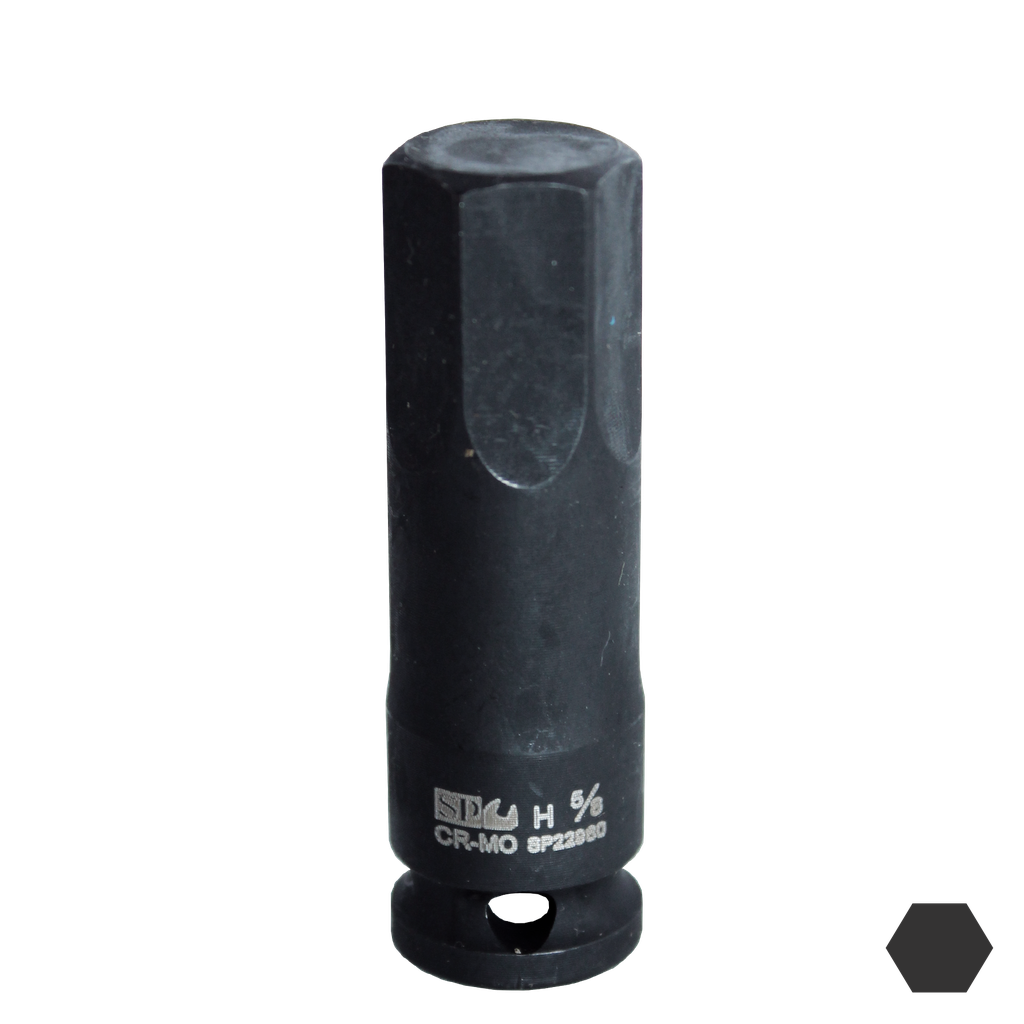 SOCKET IMPACT 3/8"DR INHEX SAE 1/2" SP TOOLS