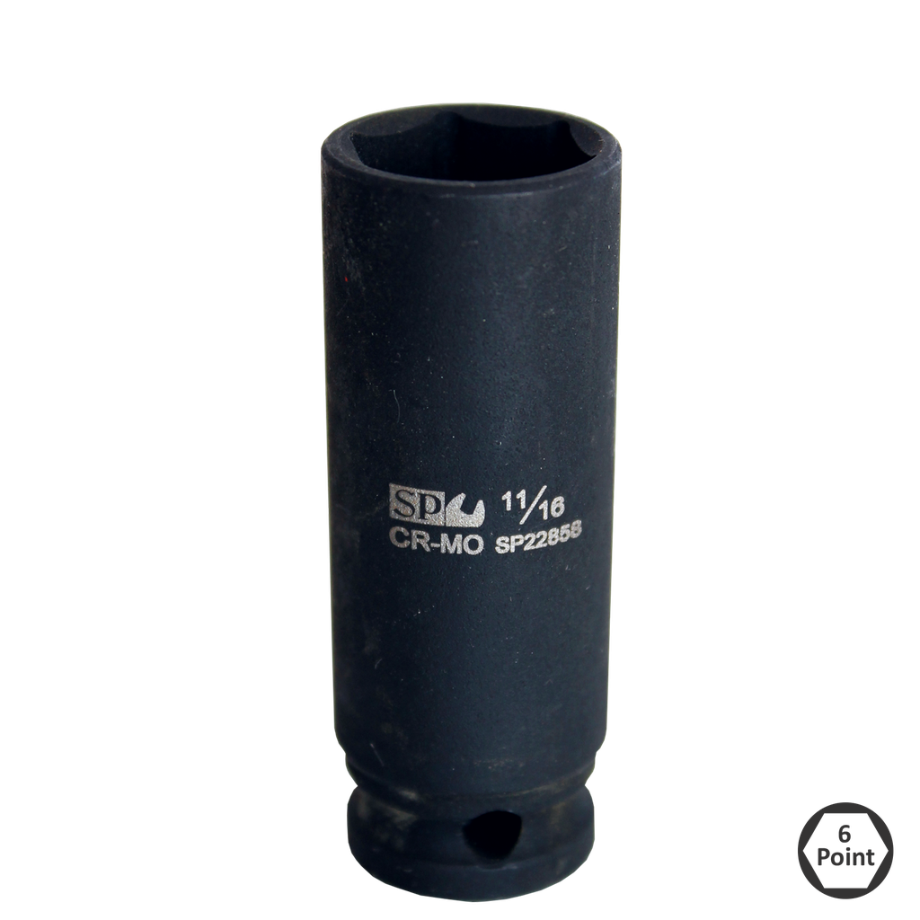 SOCKET IMPACT 3/8"DR 6PT DEEP SAE 5/8" SP TOOLS