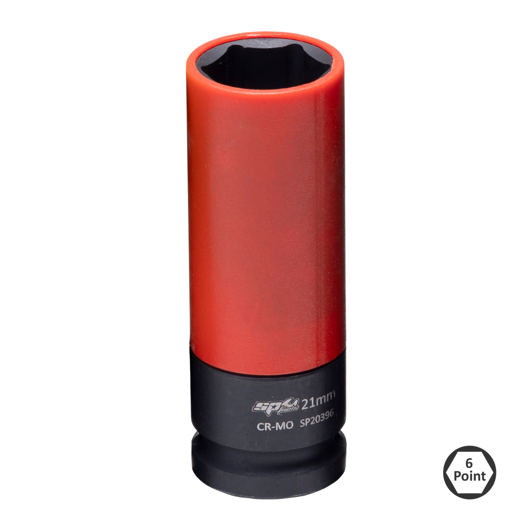 [SP20396] SOCKET IMPACT 1/2''DR WHEEL NUT METRIC 21MM