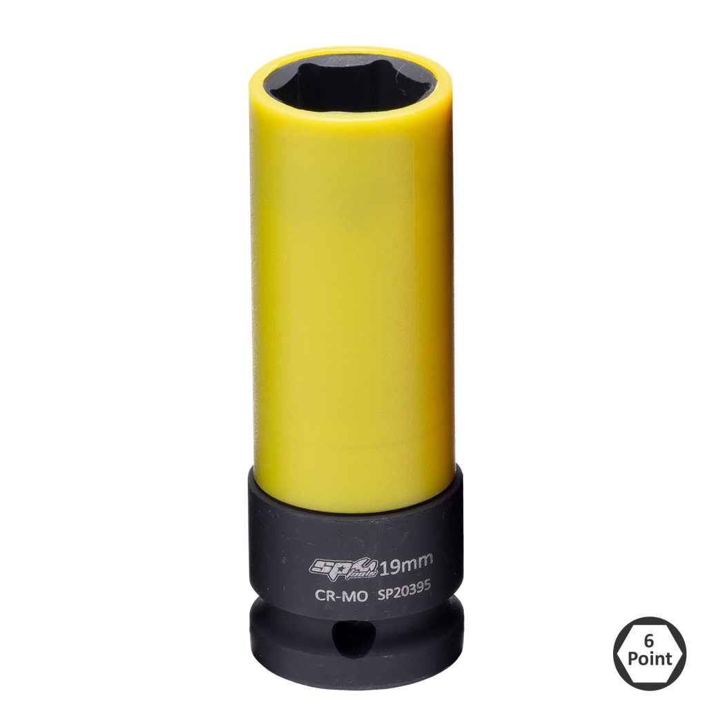 [SP20395] SOCKET IMPACT 1/2''DR WHEEL NUT METRIC 19MM