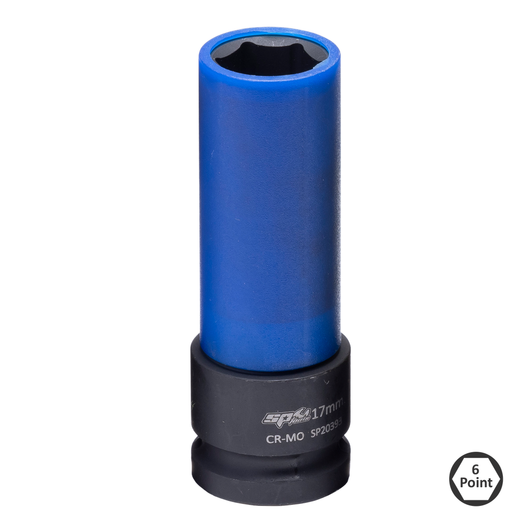 [SP20393] SOCKET IMPACT 1/2''DR WHEEL NUT METRIC 17MM