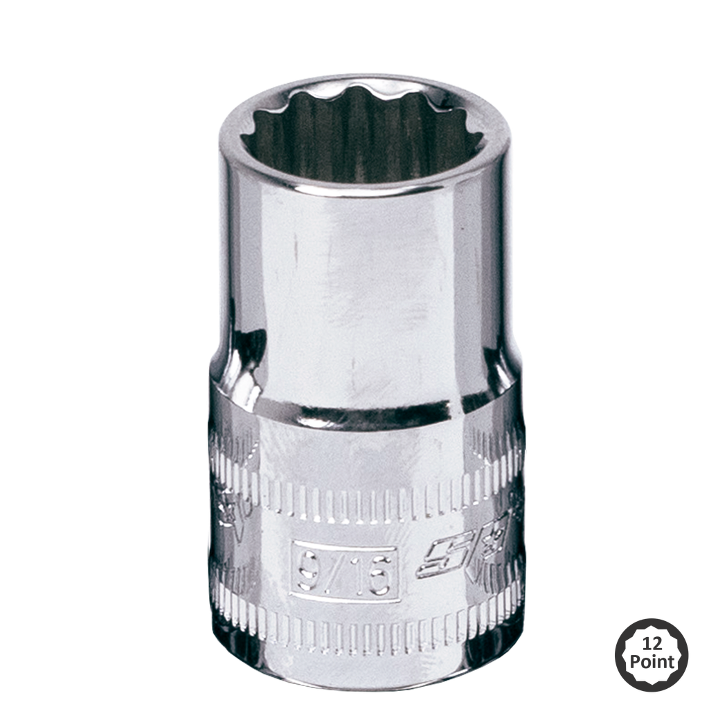 SOCKET - 1/2"DR STANDARD 12PT SAE 11/16"