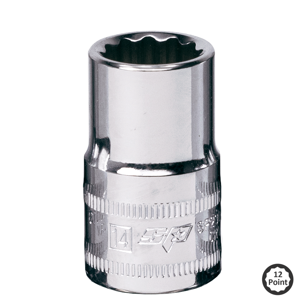 SOCKET - 1/2"DR STANDARD 12PT METRIC 16MM