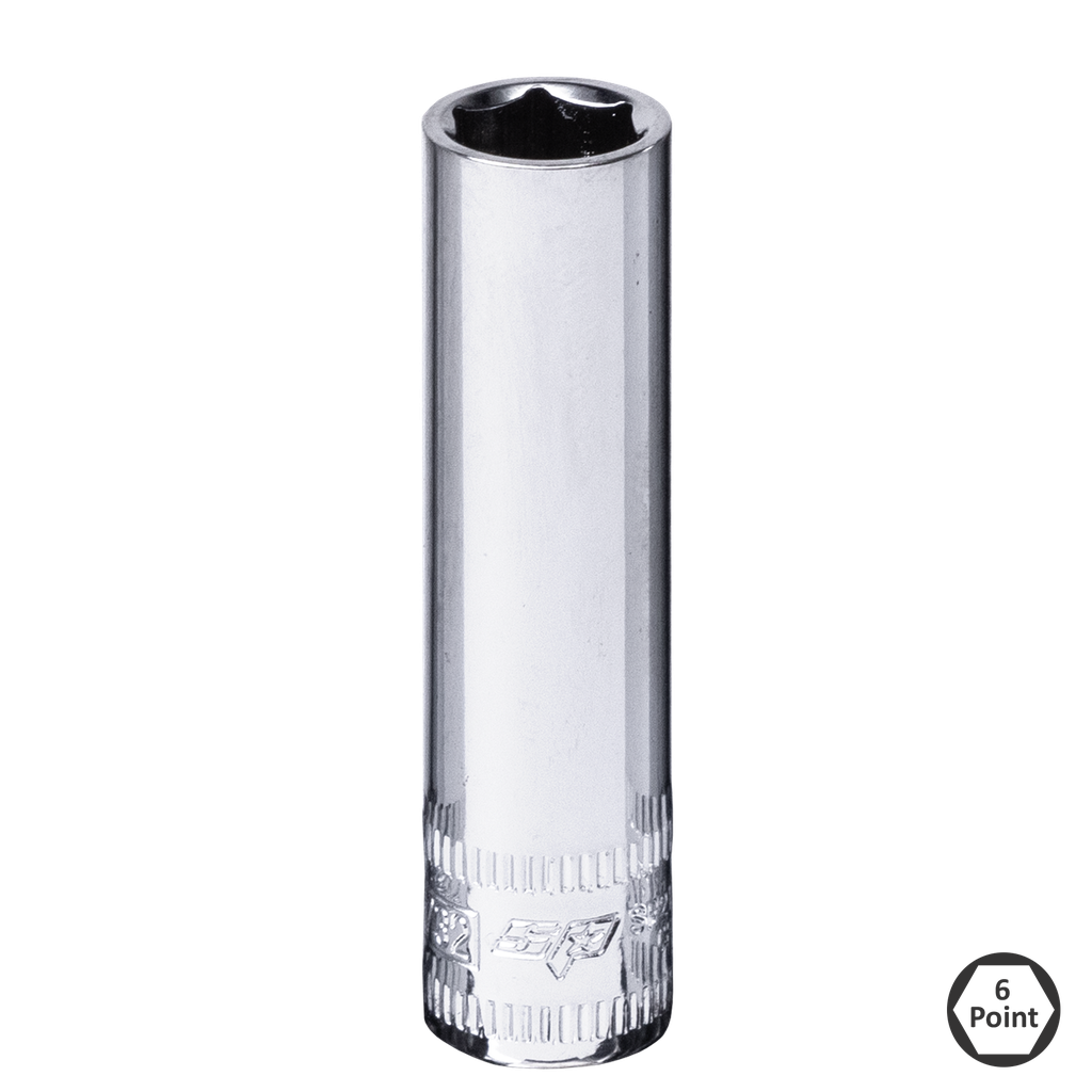SOCKET - 1/4"DR DEEP 6PT SAE 9/32"