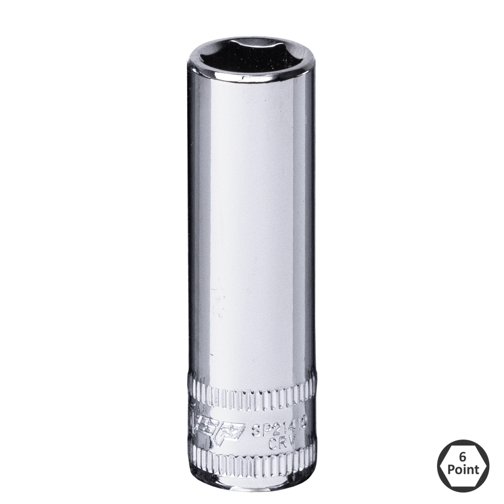 SOCKET - 1/4"DR DEEP 6PT METRIC 9MM
