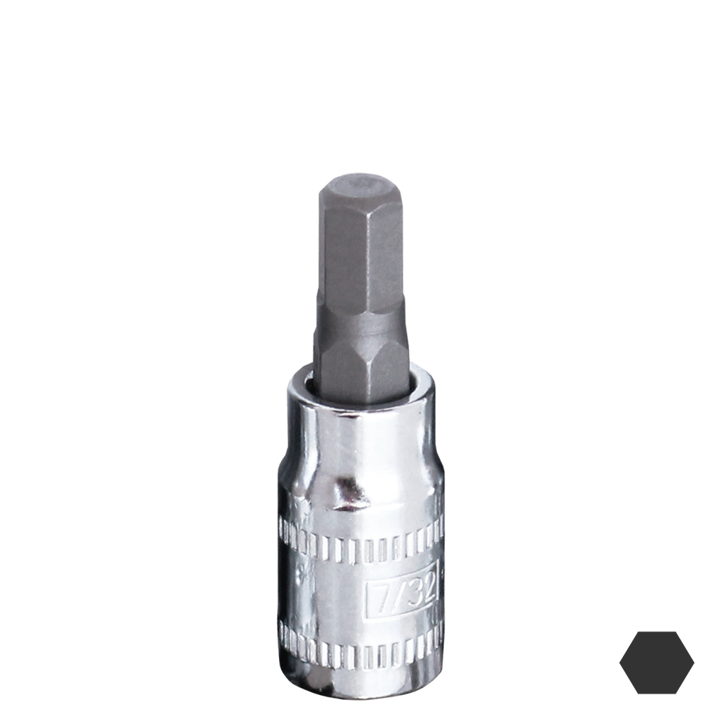 SOCKET - 1/4"DR INHEX SAE 3/16"
