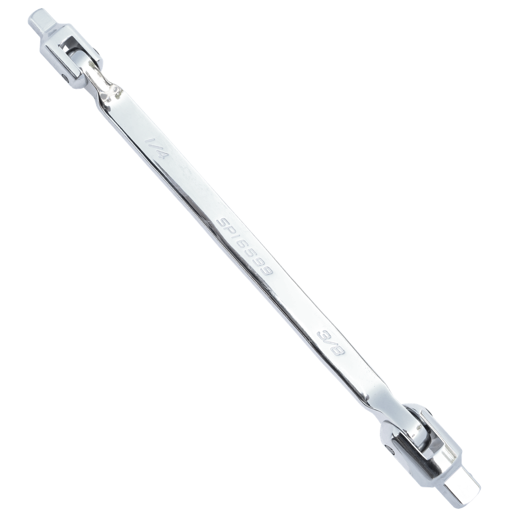 SOCKET - FLEXIBLE DOUBLE DUALHEAD SPANNER 1/4X3/8"DR