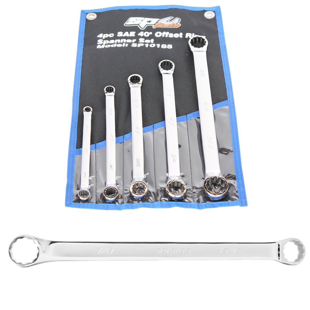[SP10185] SPANNER SET - DOUBLE RING 5PC SAE