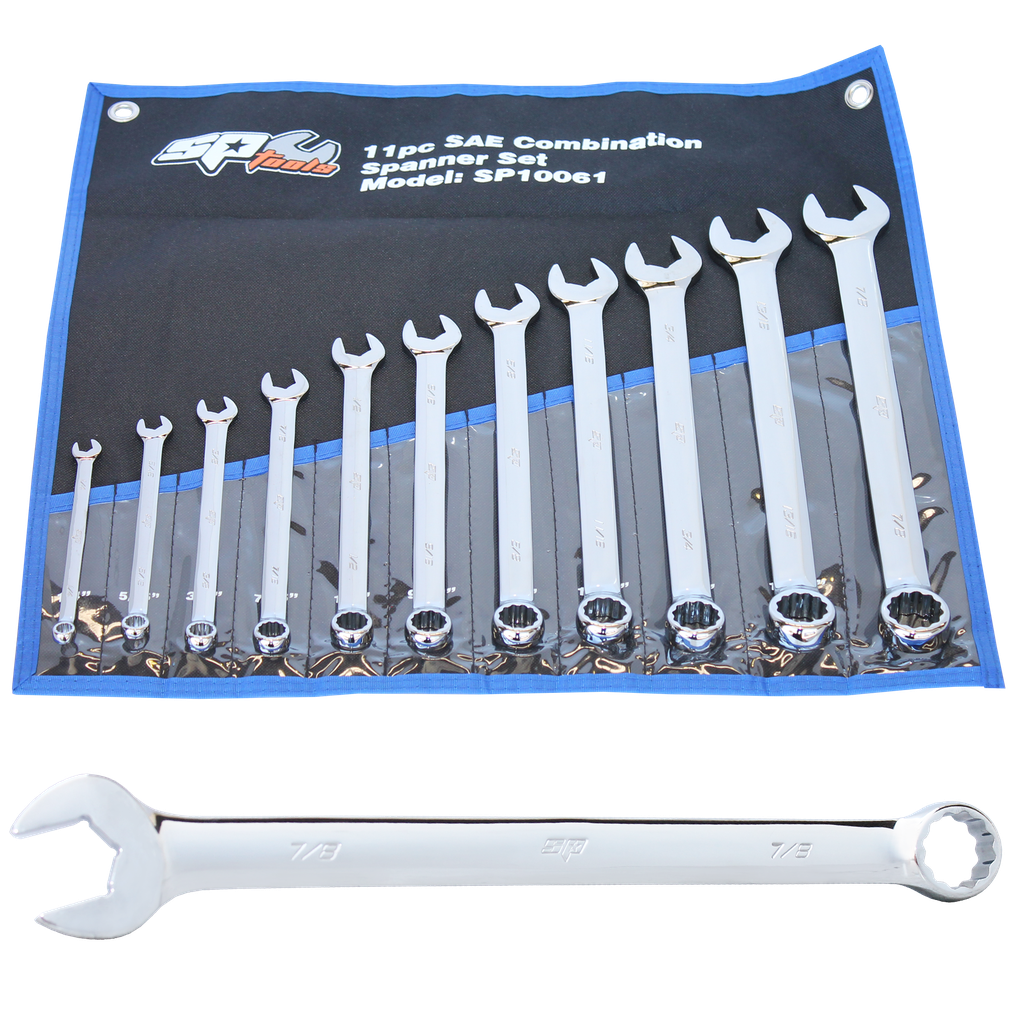 SPANNER SET - ROE QUAD DRIVE SAE 11PC