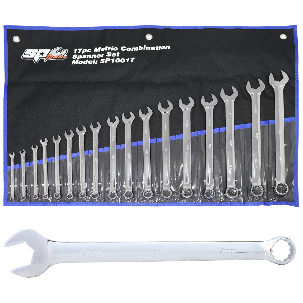 SPANNER SET - ROE QUAD DRIVE METRIC 17PC