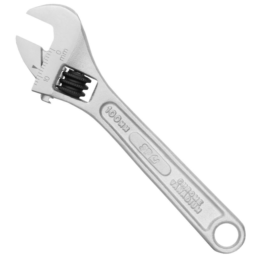 [SP18010] WRENCH ADJUSTABLE CHROME 100MM