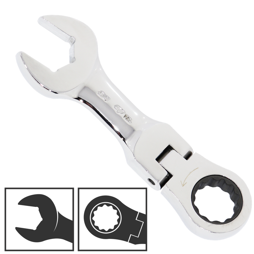 SPANNER ROE STUBBY FLEXHEAD GEARDRIVE SAE 1/2"