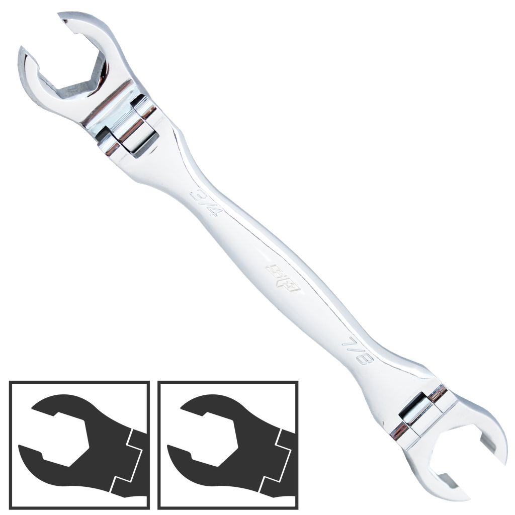[SP16157] SPANNER FLARE NUT FLEX HEAD SAE 5/8" X 11/16"