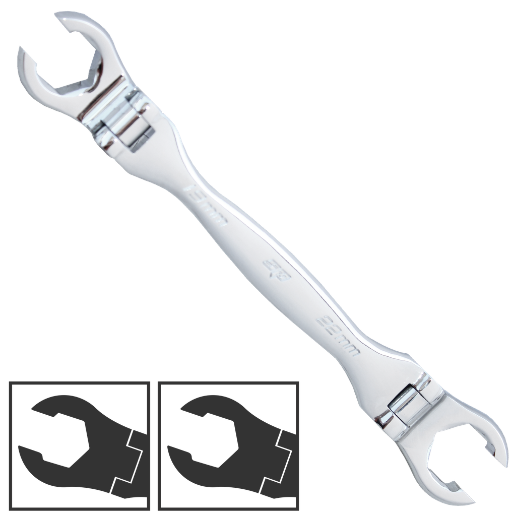 SPANNER FLARE NUT FLEX HEAD METRIC 10MM X 11MM