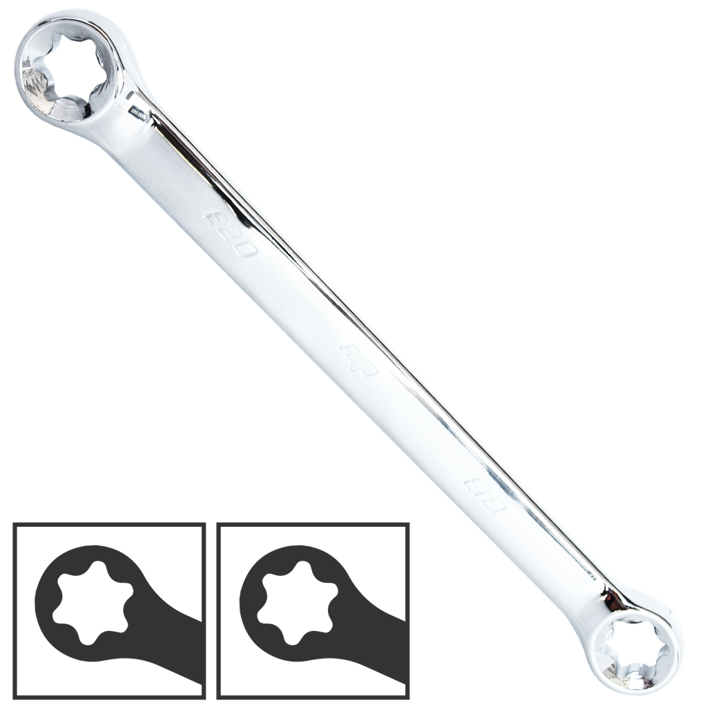SPANNER RING DOUBLE RING E TORX E14 X E16