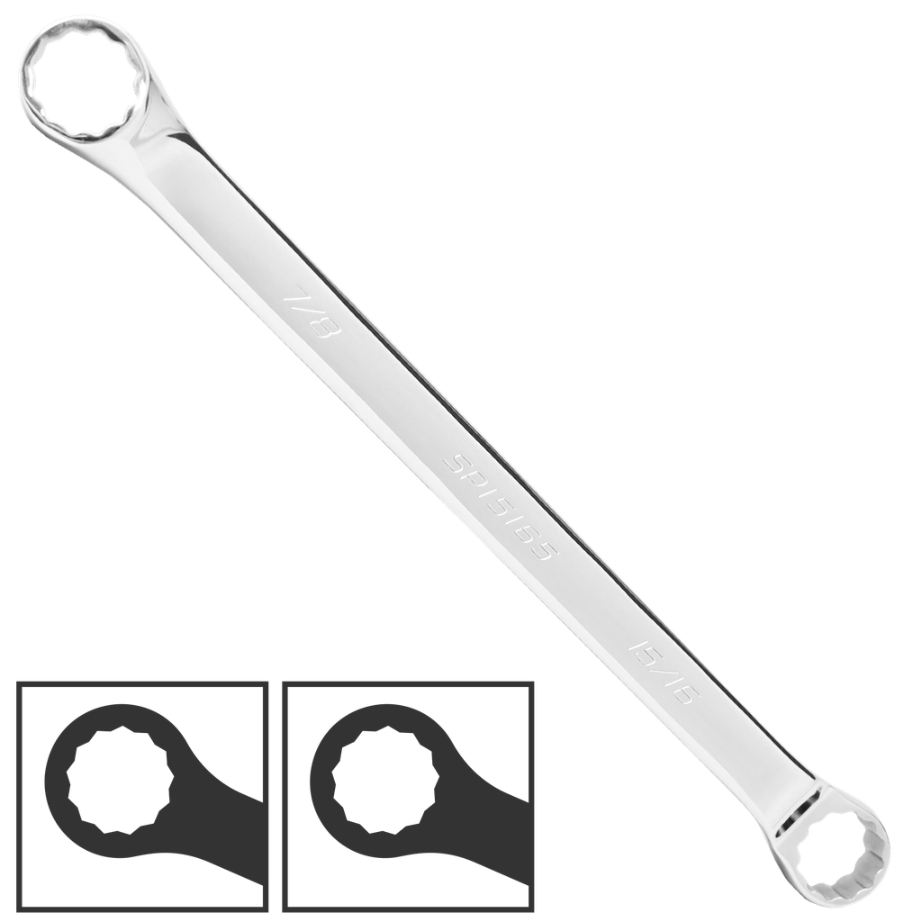 [SP15154] SPANNER RING DOUBLE RING SAE 7/16" X 1/2" 40DEGREE