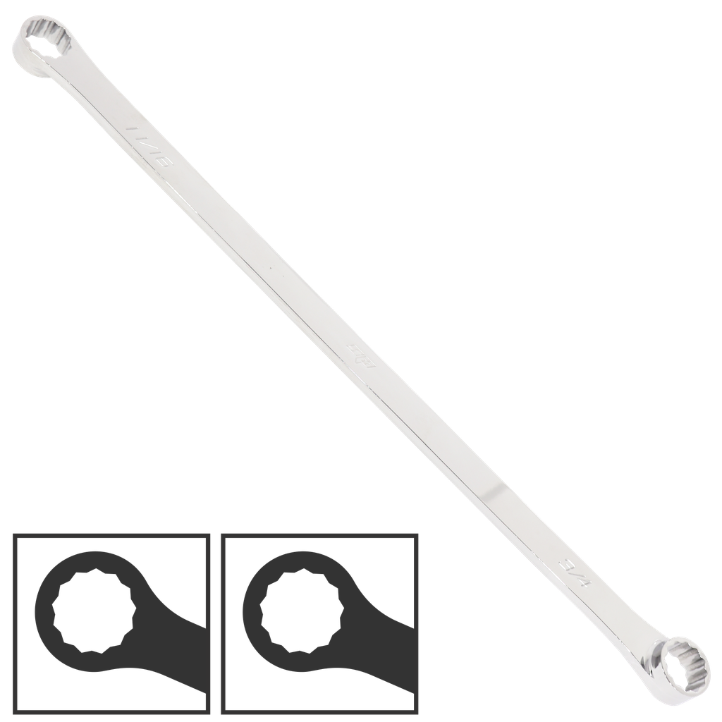 SPANNER RING DOUBLE RING SAE 5/16" X 3/8" 0DEGREE